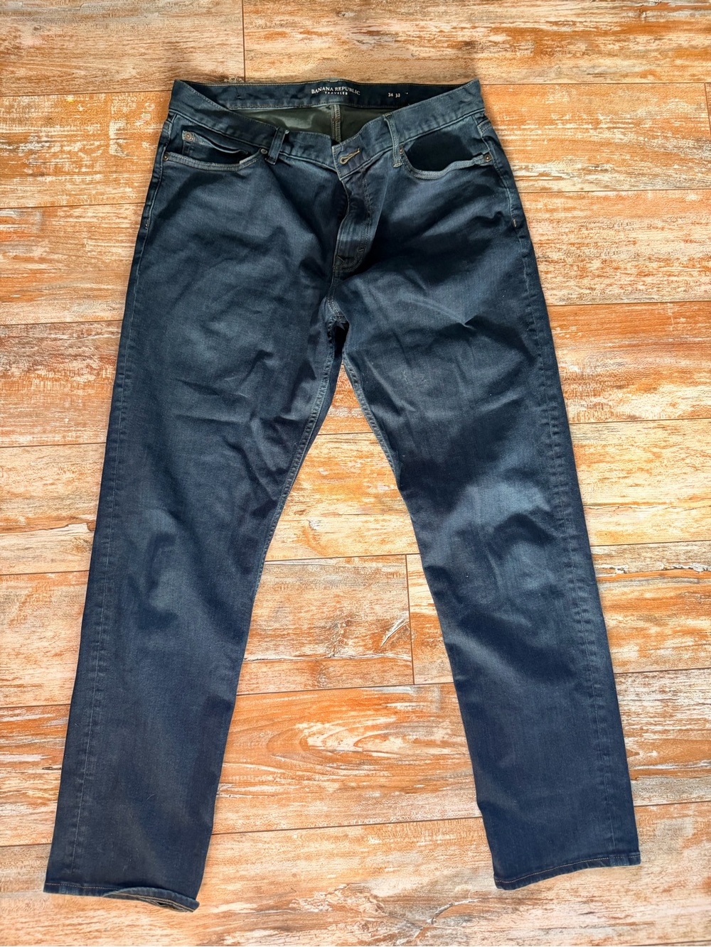 Banana Republic Men's Navy Slim Straight Jeans